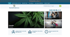 Desktop Screenshot of myhealth.alberta.ca