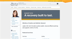 Desktop Screenshot of justice.alberta.ca