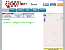 Tablet Screenshot of emergencyalert.alberta.ca