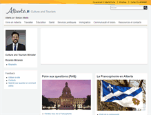 Tablet Screenshot of bonjour.alberta.ca